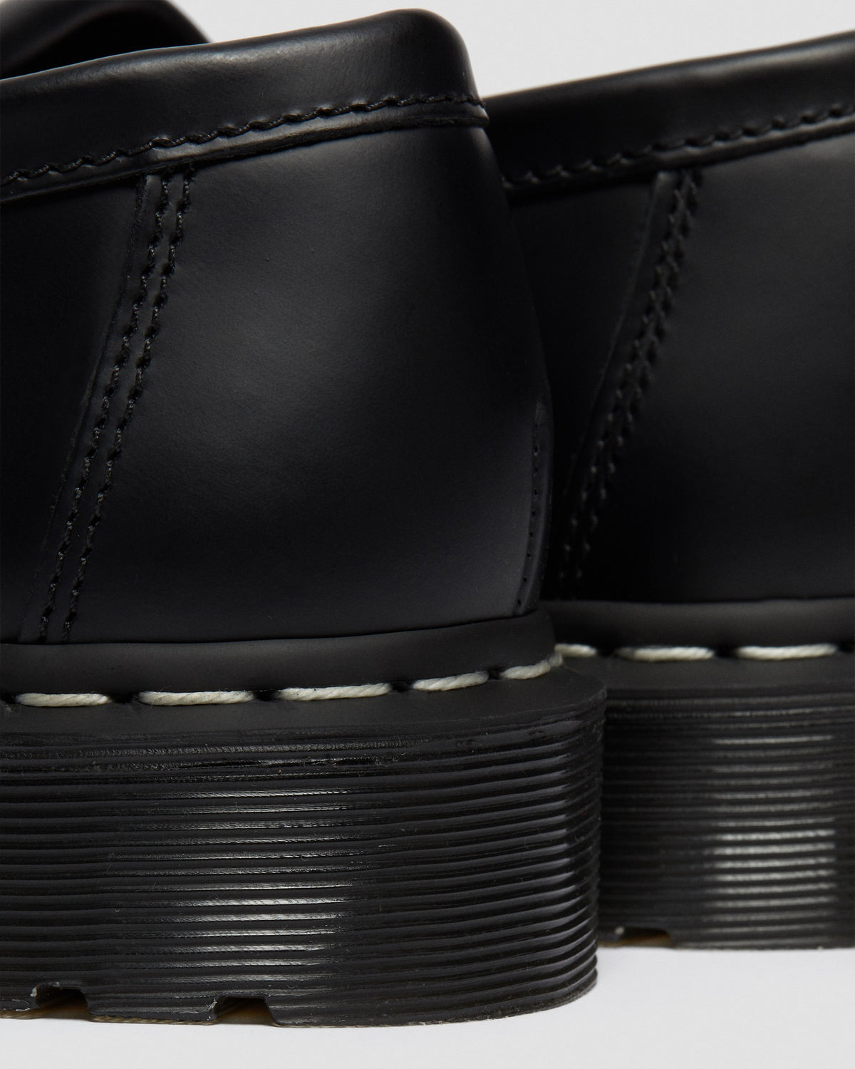 Adrian White Stitch Smooth Leather Loafers - view 7