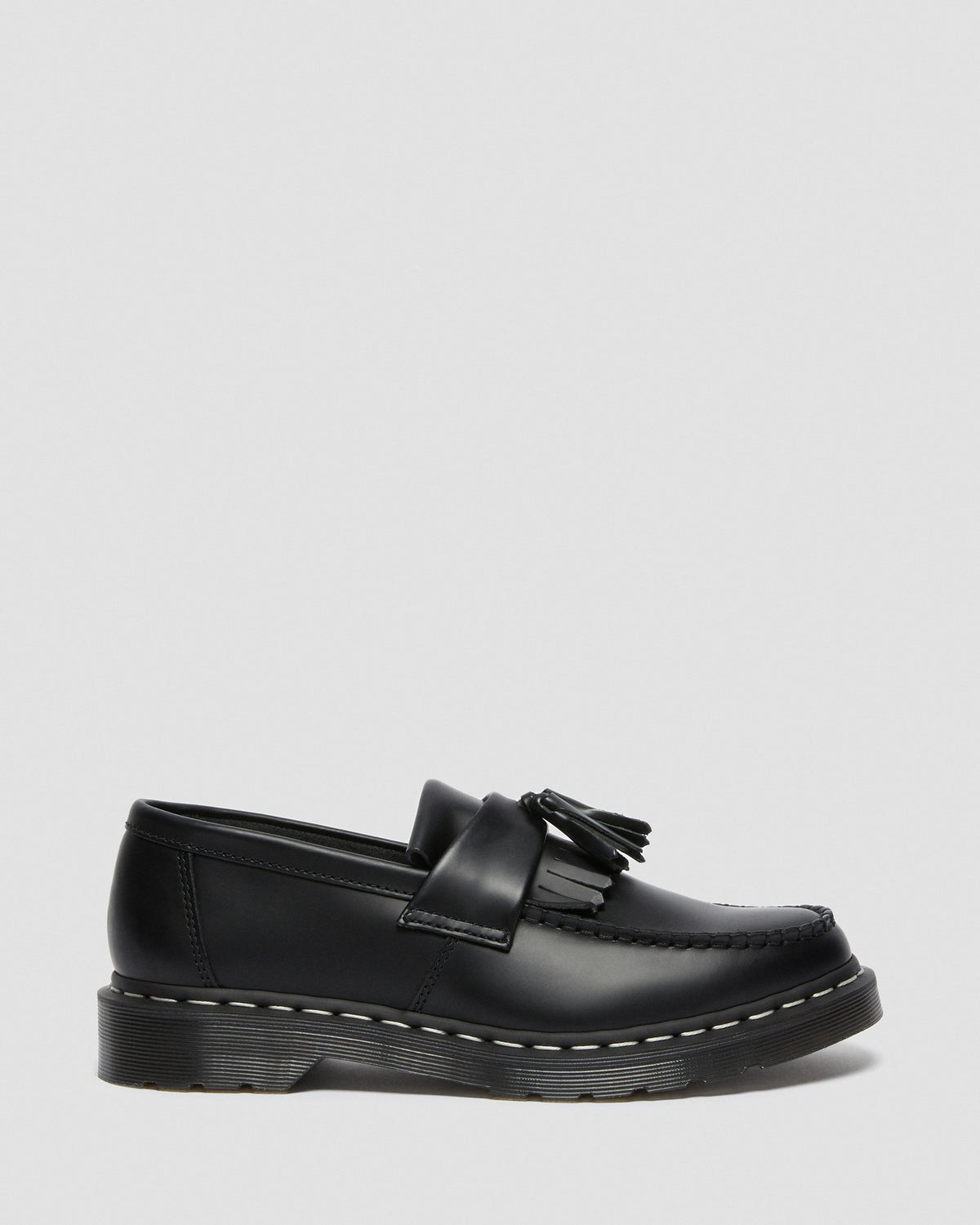 Adrian White Stitch Smooth Leather Loafers - view 6