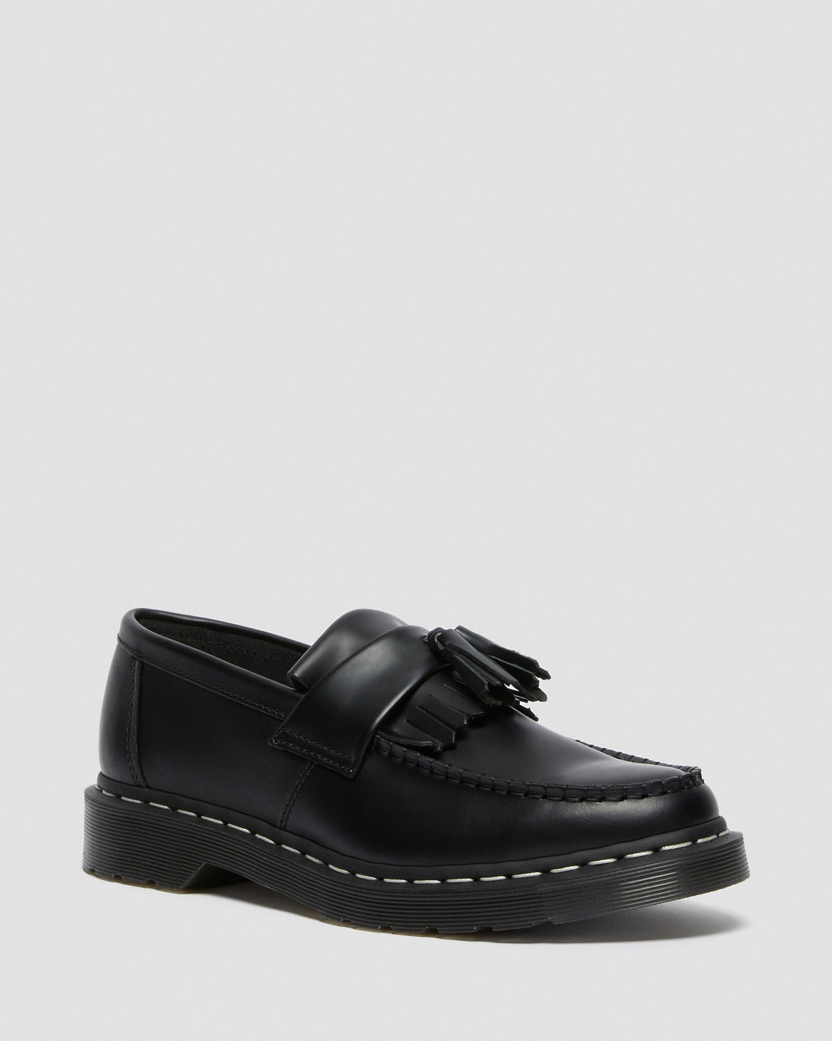 Adrian White Stitch Smooth Leather Loafers - view 1