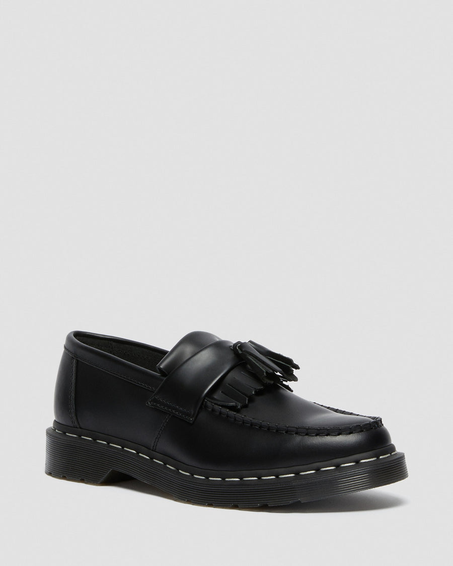 Adrian White Stitch Smooth Leather Loafers - view 1