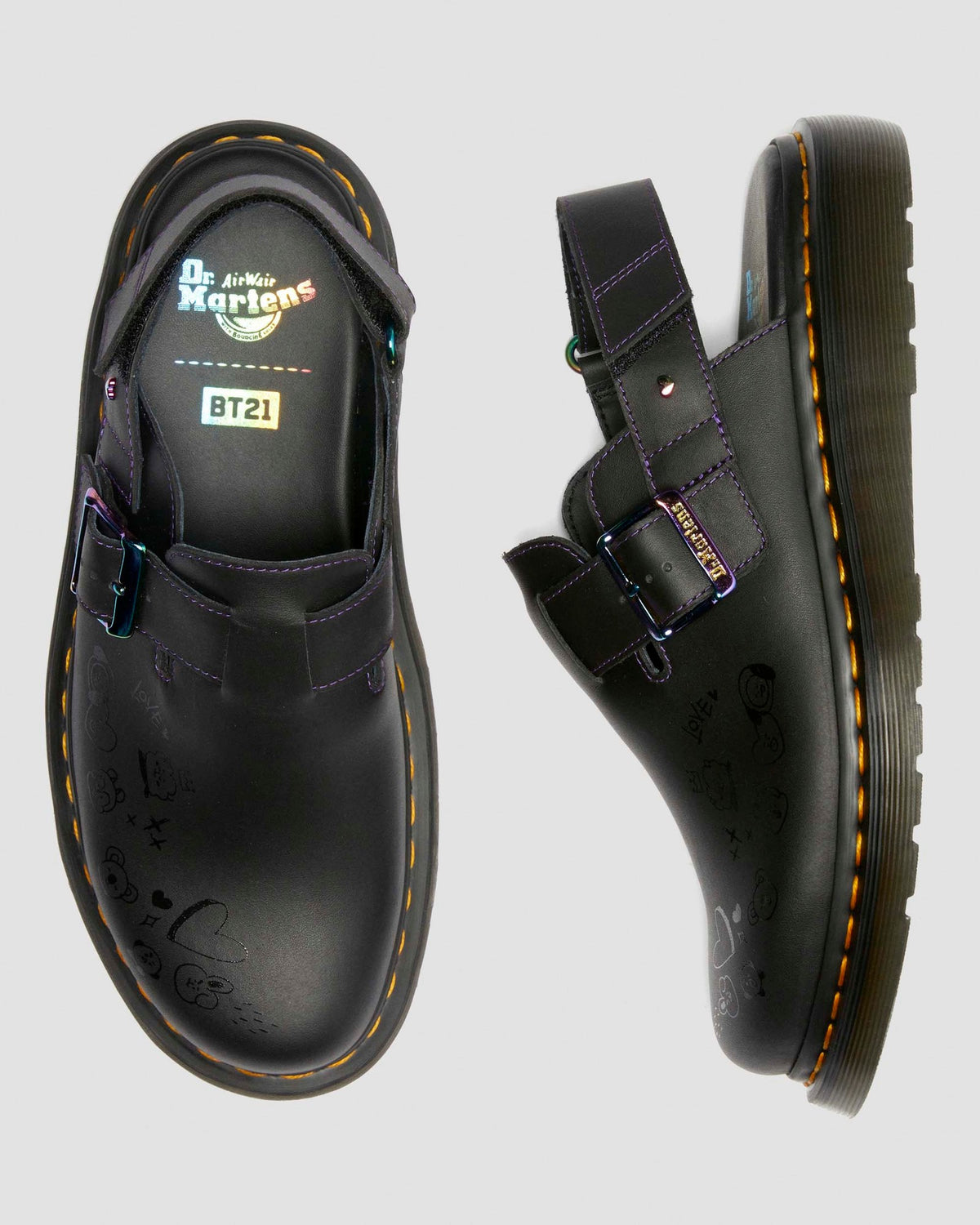 Jorge II BT21 Leather Slingback Mules - view 9