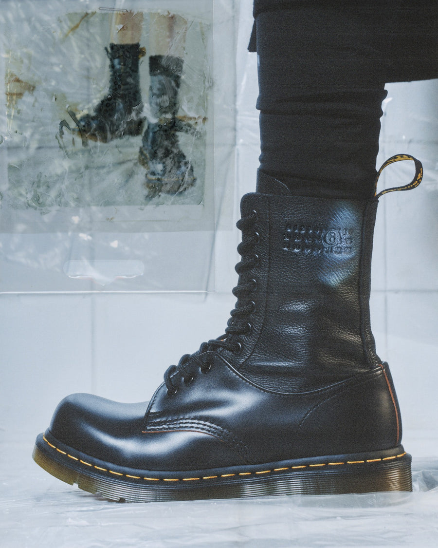 1490 / 1461 MM6 Leather Lace Up Boots - view 2