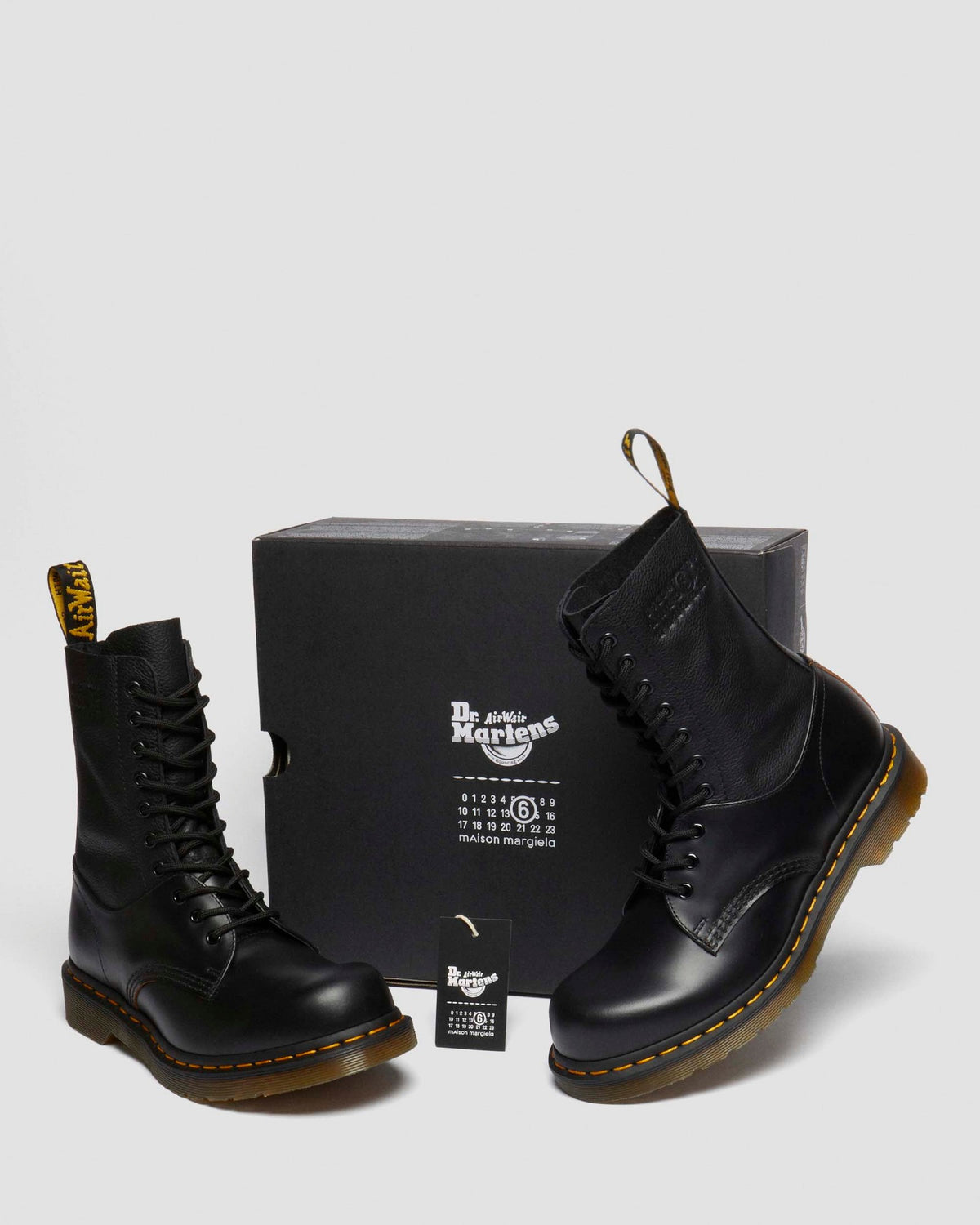 1490 / 1461 MM6 Leather Lace Up Boots - view 10
