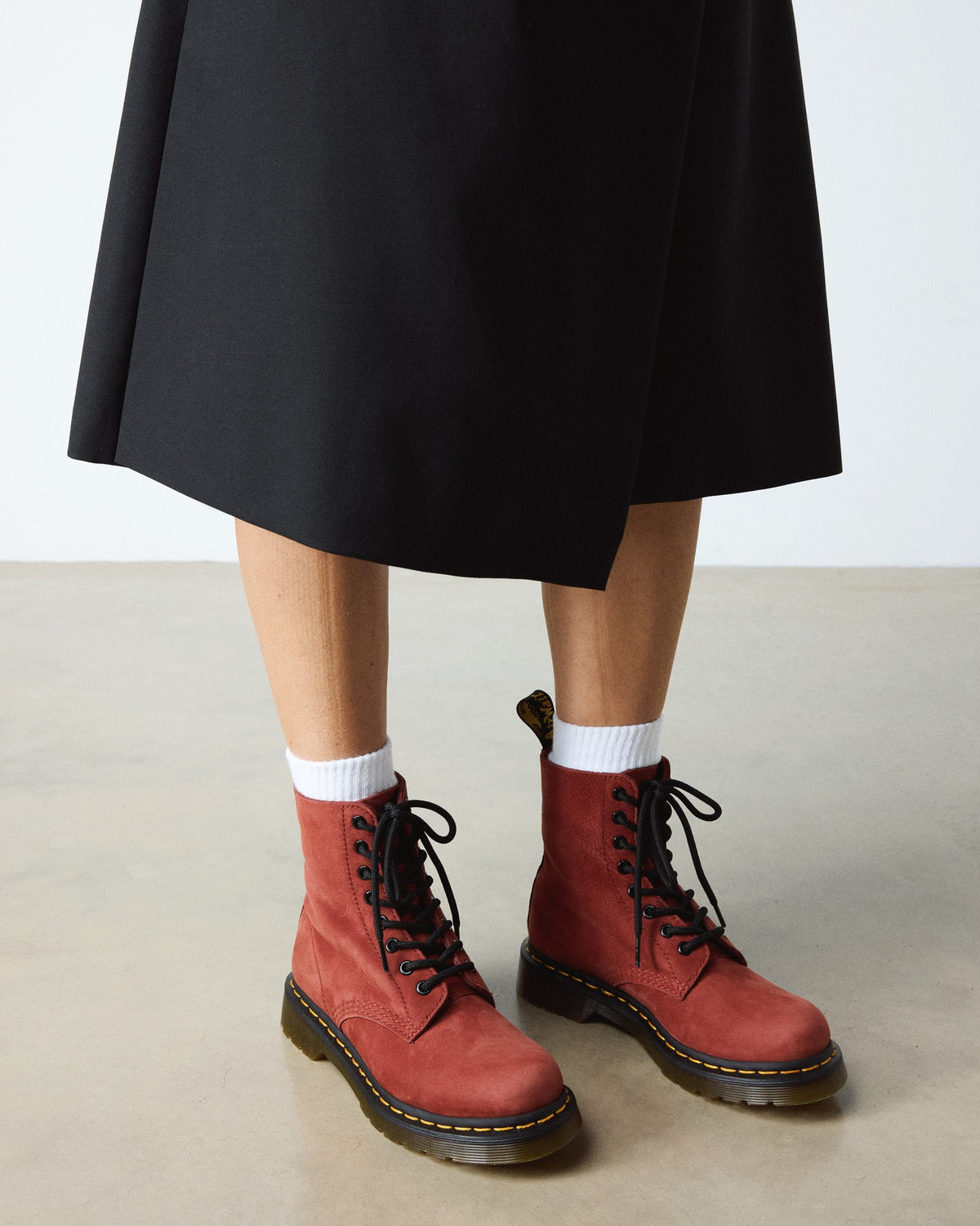1460 Pascal Nubuck Leather Lace Up Boots - view 2