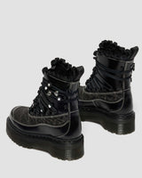 JADON FRILL SMOOTH LEATHER PLATFORM BOOTS - view 5
