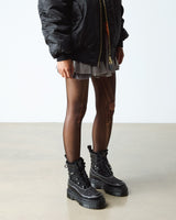 JADON FRILL SMOOTH LEATHER PLATFORM BOOTS - view 2