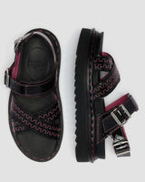 Voss II Distressed Patent Leather Sandals - view 9