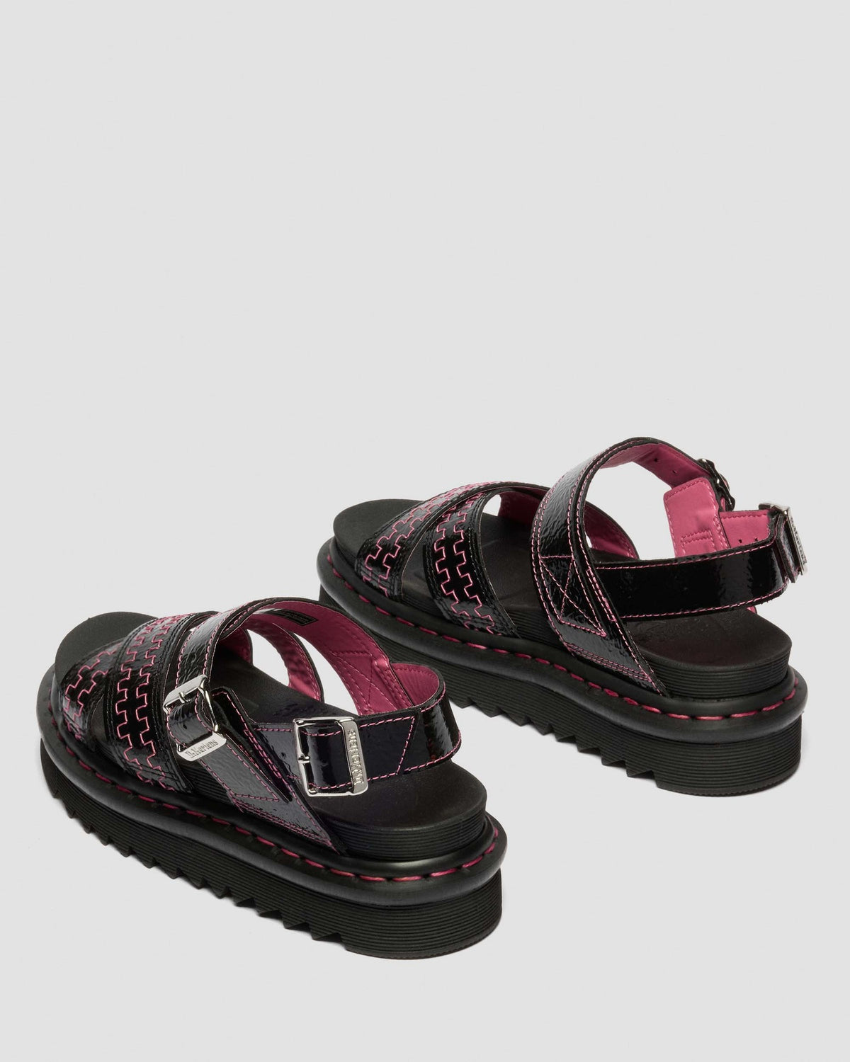 Voss II Distressed Patent Leather Sandals - view 5