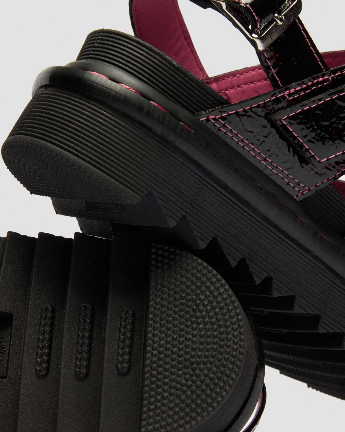 Voss II Distressed Patent Leather Sandals - view 7