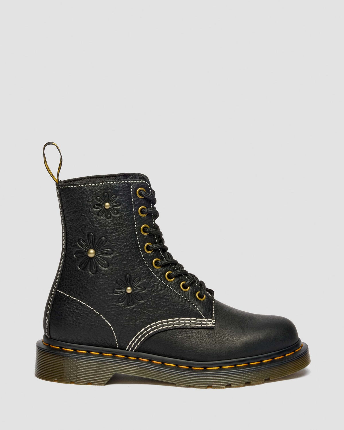1460 Pascal Flower Grizzly Leather Boots - view 6