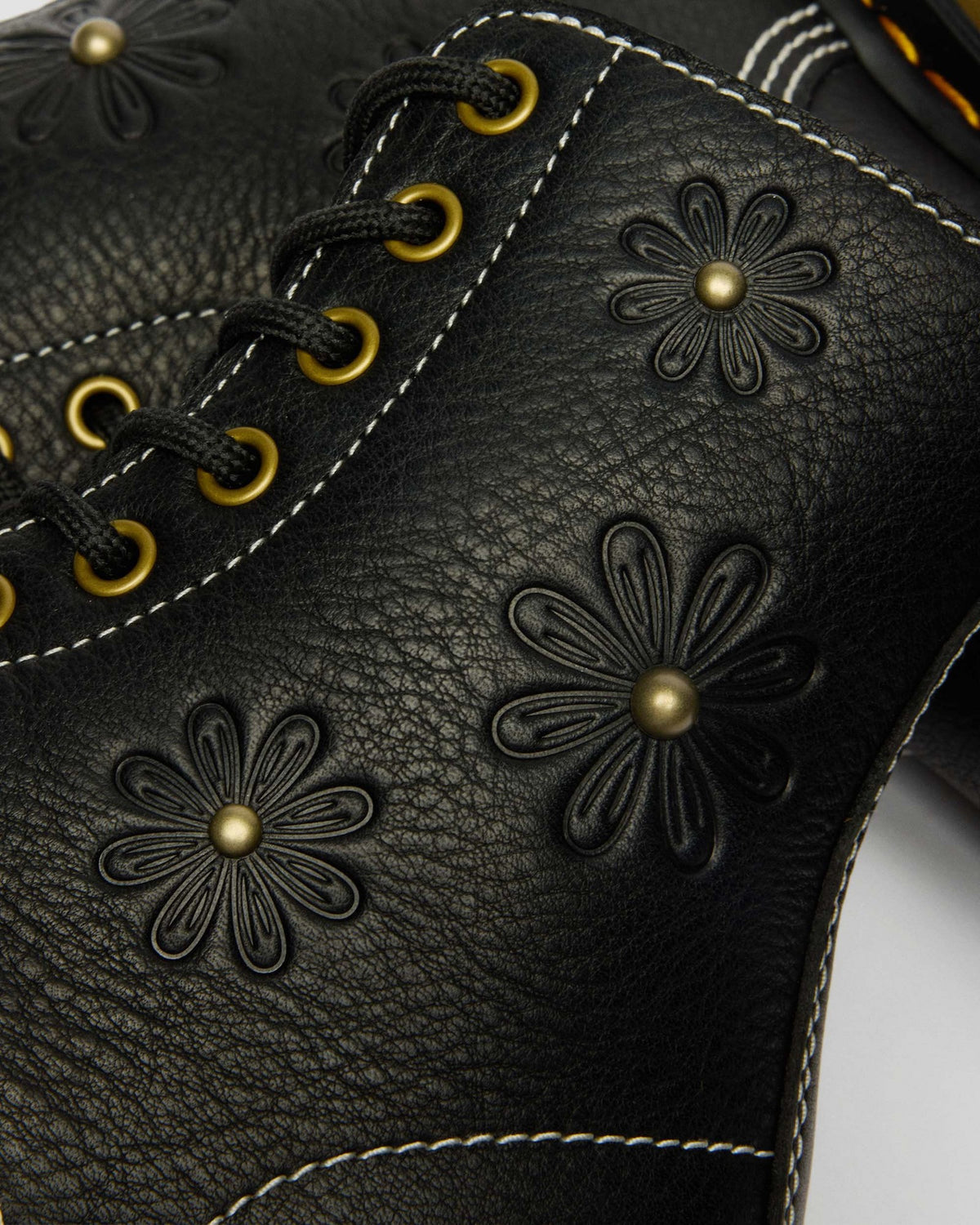 1460 Pascal Flower Grizzly Leather Boots - view 3