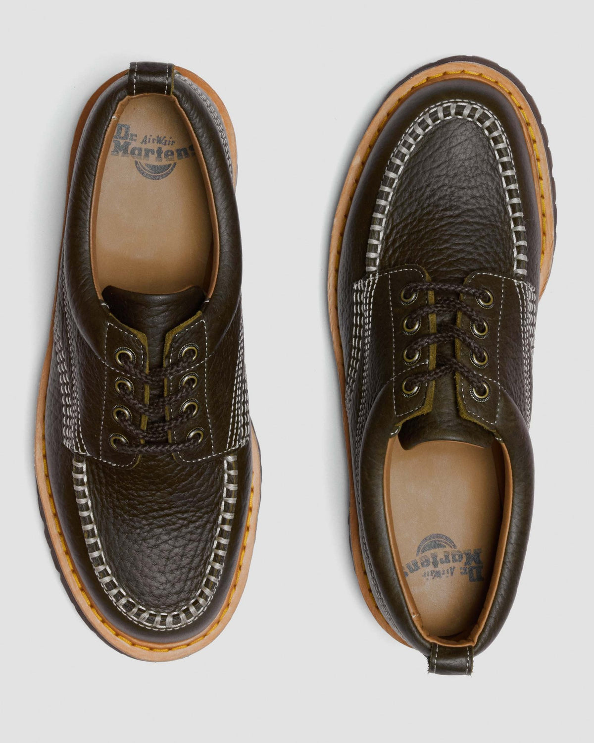 Lowell Wild Grain Leather Moc Toe Shoes - view 9