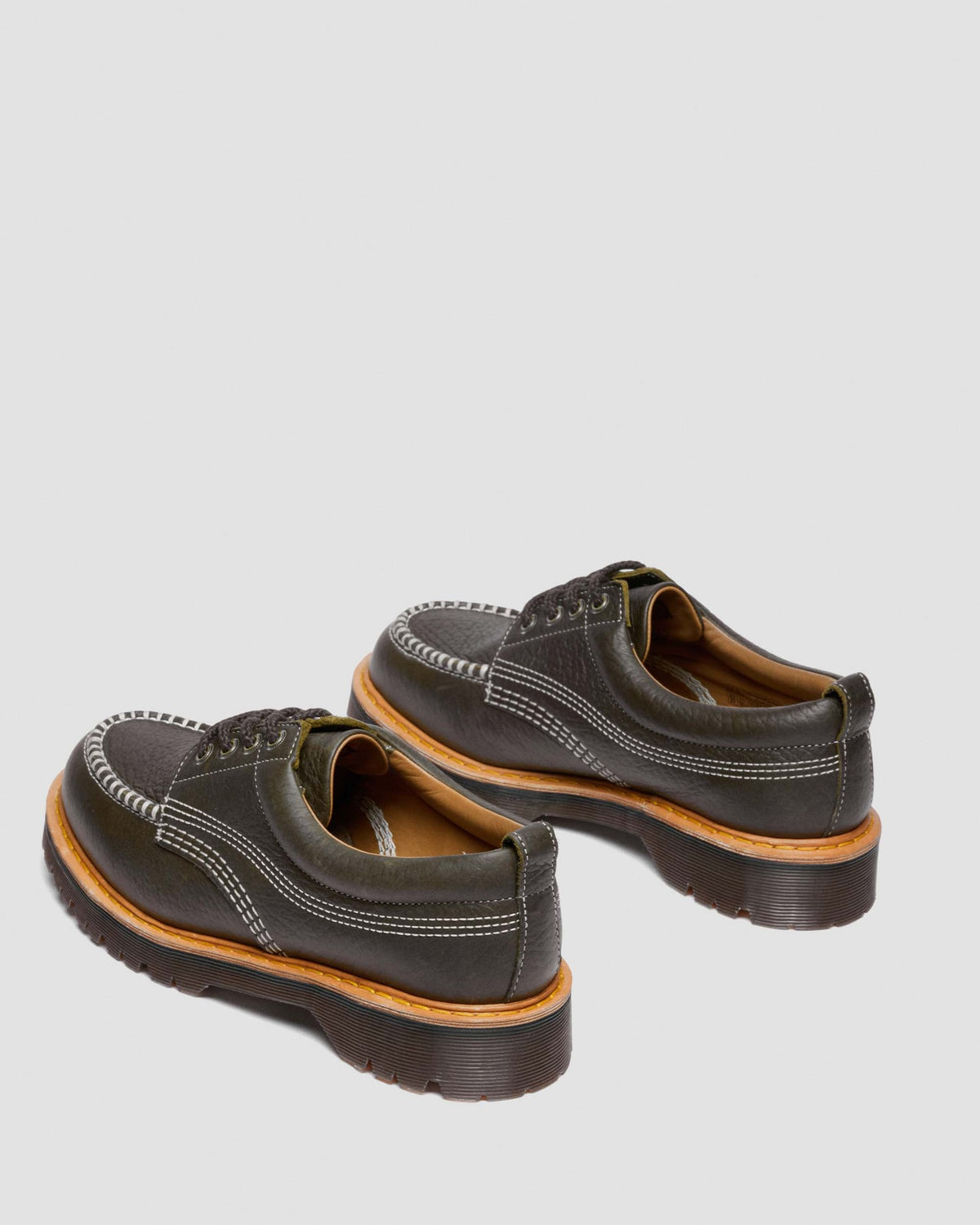 Lowell Wild Grain Leather Moc Toe Shoes - view 5