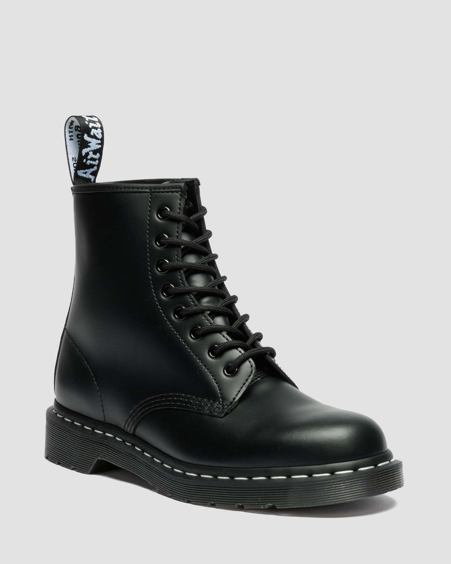 1460 White Stitch Smooth Leather Lace Up Boots - view 1