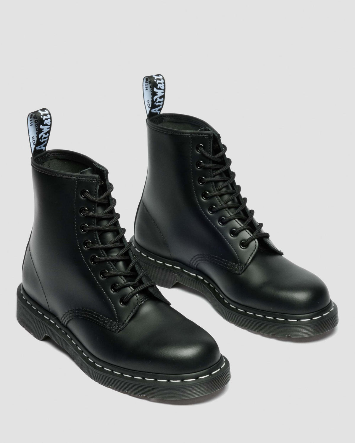 1460 White Stitch Smooth Leather Lace Up Boots - view 4