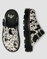 Zebzag Dalmatian Hair On Leather Platform Mules - view 9