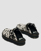 Zebzag Dalmatian Hair On Leather Platform Mules - view 5