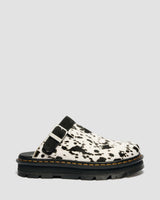 Zebzag Dalmatian Hair On Leather Platform Mules - view 6