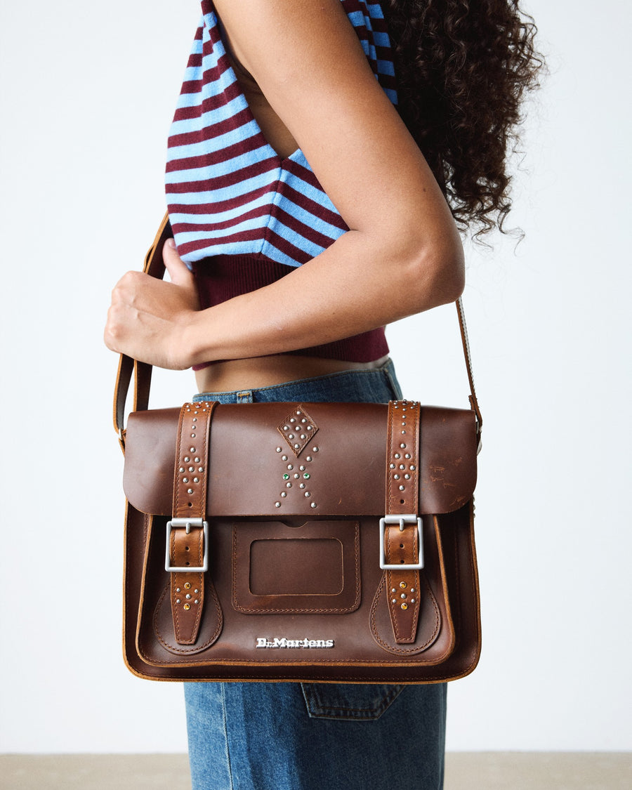 11 Inch Mayhem Leather Satchel - view 2