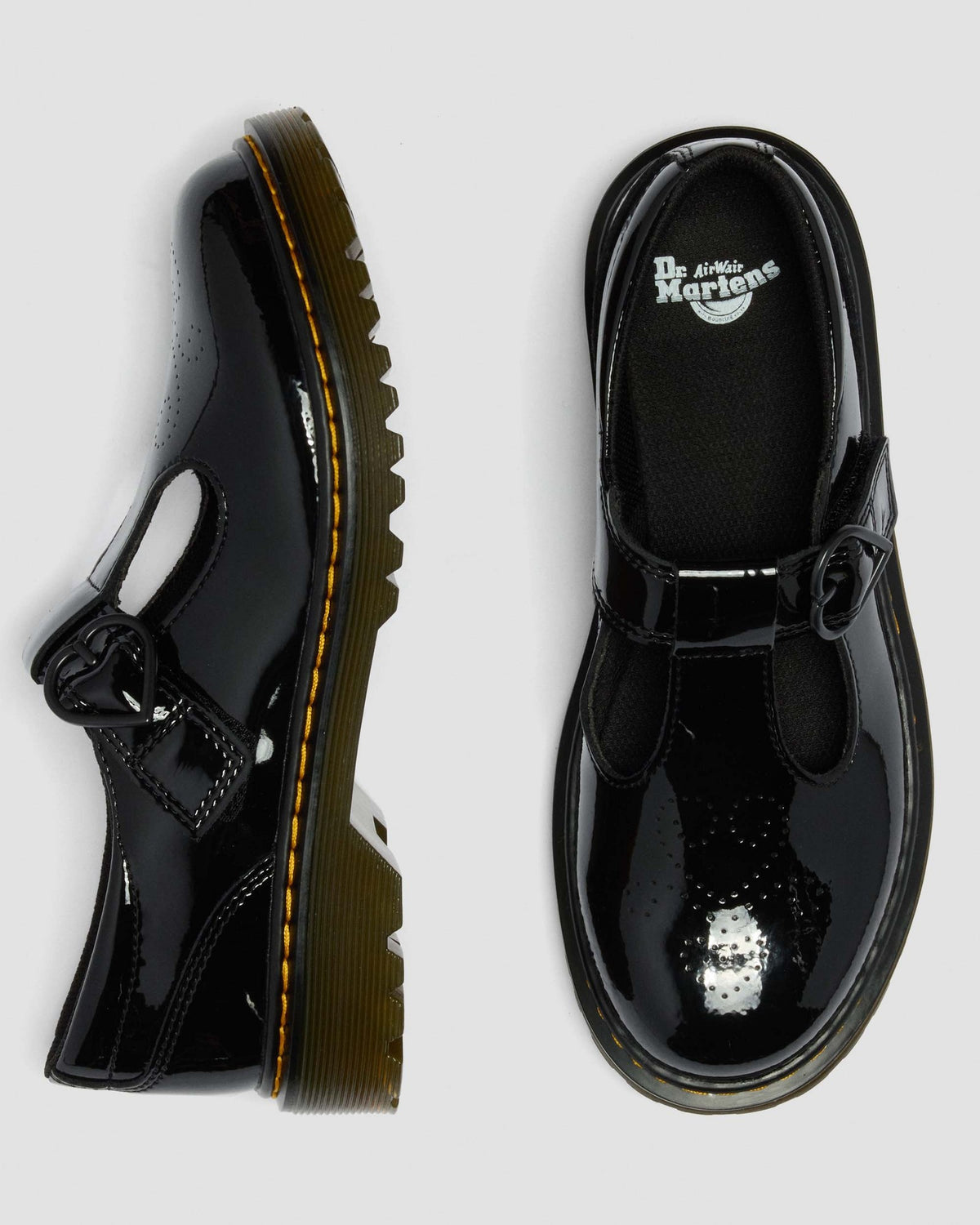 Youth Polly II Heart Patent Leather Shoes - view 9