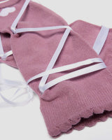 Long Lace-Up Organic Cotton Blend Socks - view 4