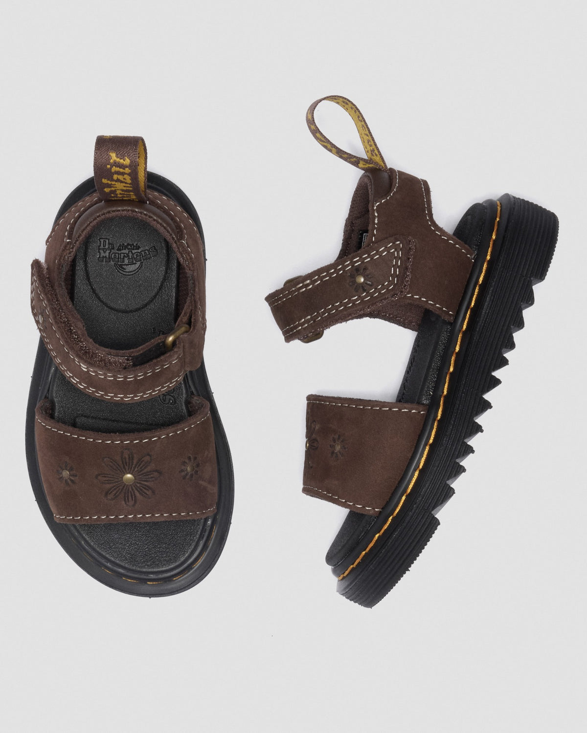 Youth Marlowe Flower Nubuck Strap Sandals - view 9