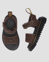 Youth Marlowe Flower Nubuck Strap Sandals - view 9