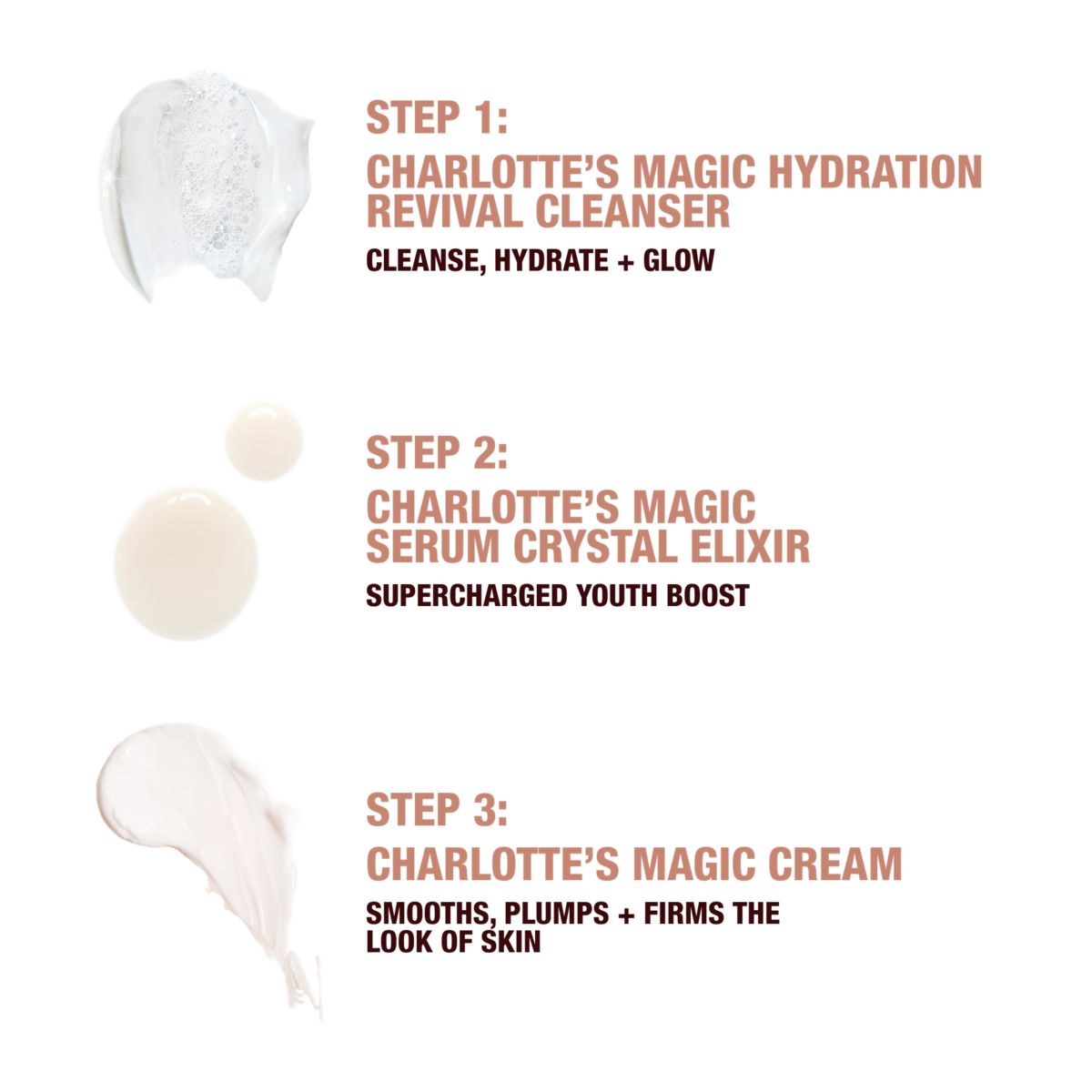 Charlotte's 3-Step Magic Skin Routine