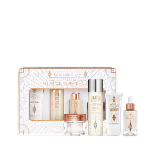 4 Magic + Science Steps to Resurface, Hydrate + Glow Packaging