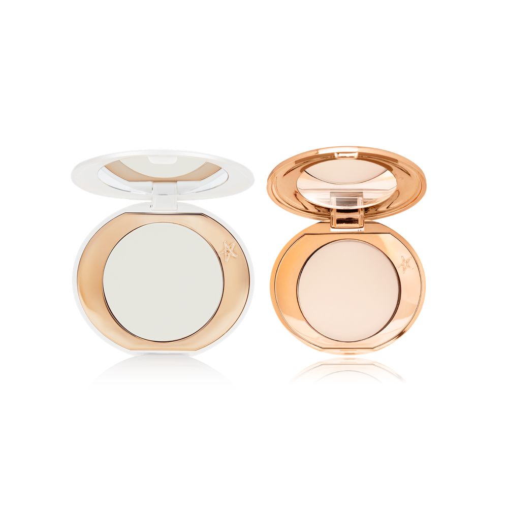 Mini Airbrush Brightening Powder in Fair/Medium and mini Airbrush Flawless Finish in Fair
