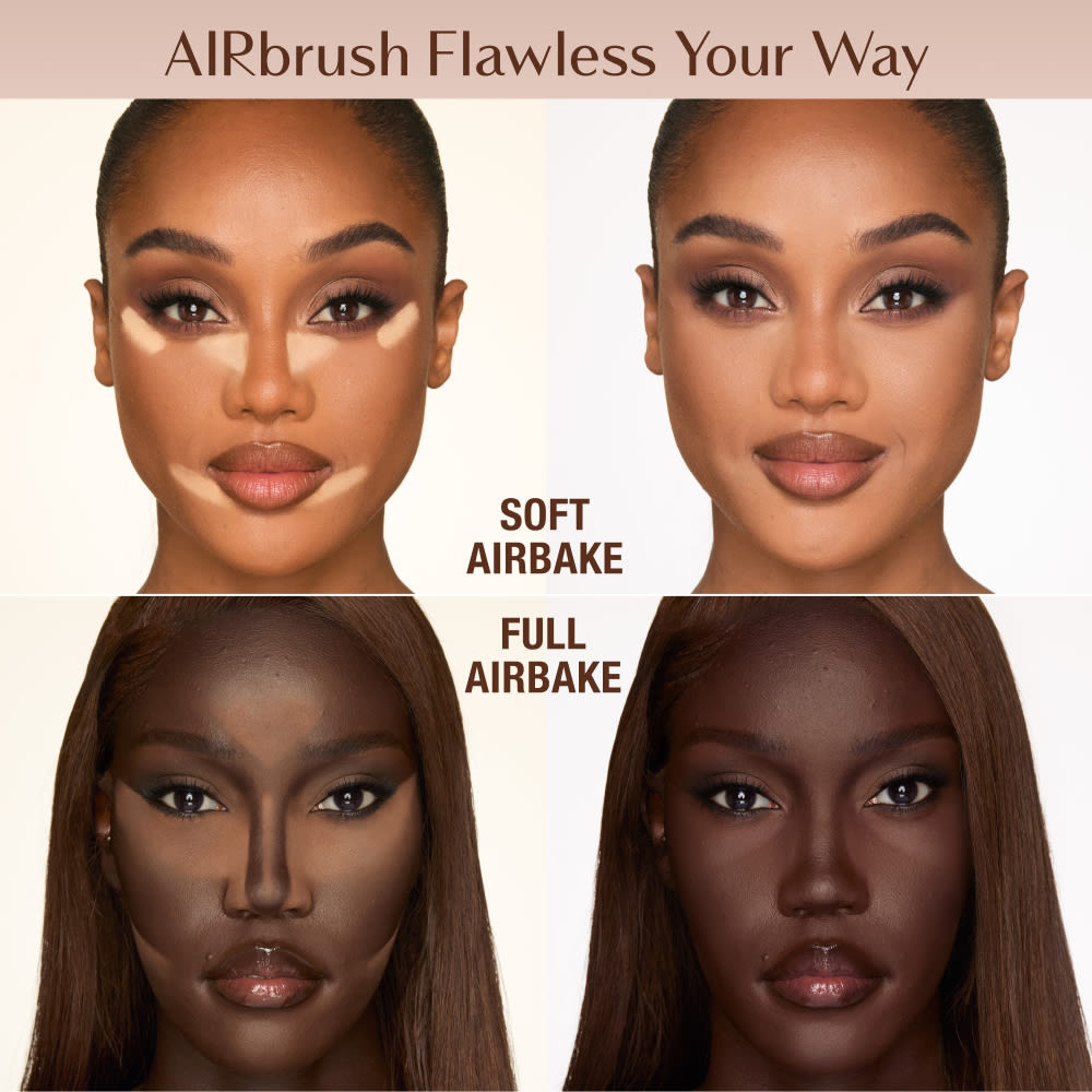 Airbrush Loose Powder Placement