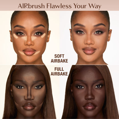 Airbrush Loose Powder Placement