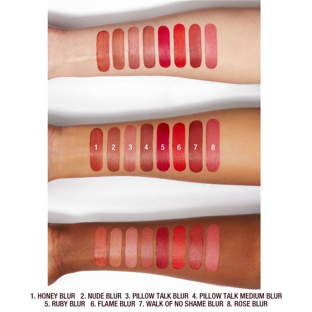 Airbrush Flawless Lip Blur collection arm swatches