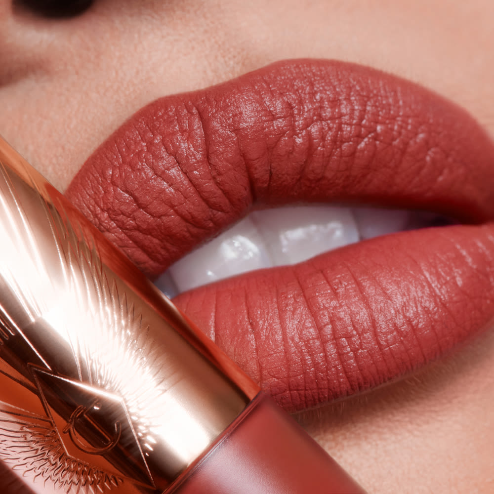 Walk Of No Shame Airbrush Lip Blur close up on a fair model