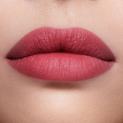 Rose Airbrush Lip Blur close up on a fair skin tone model