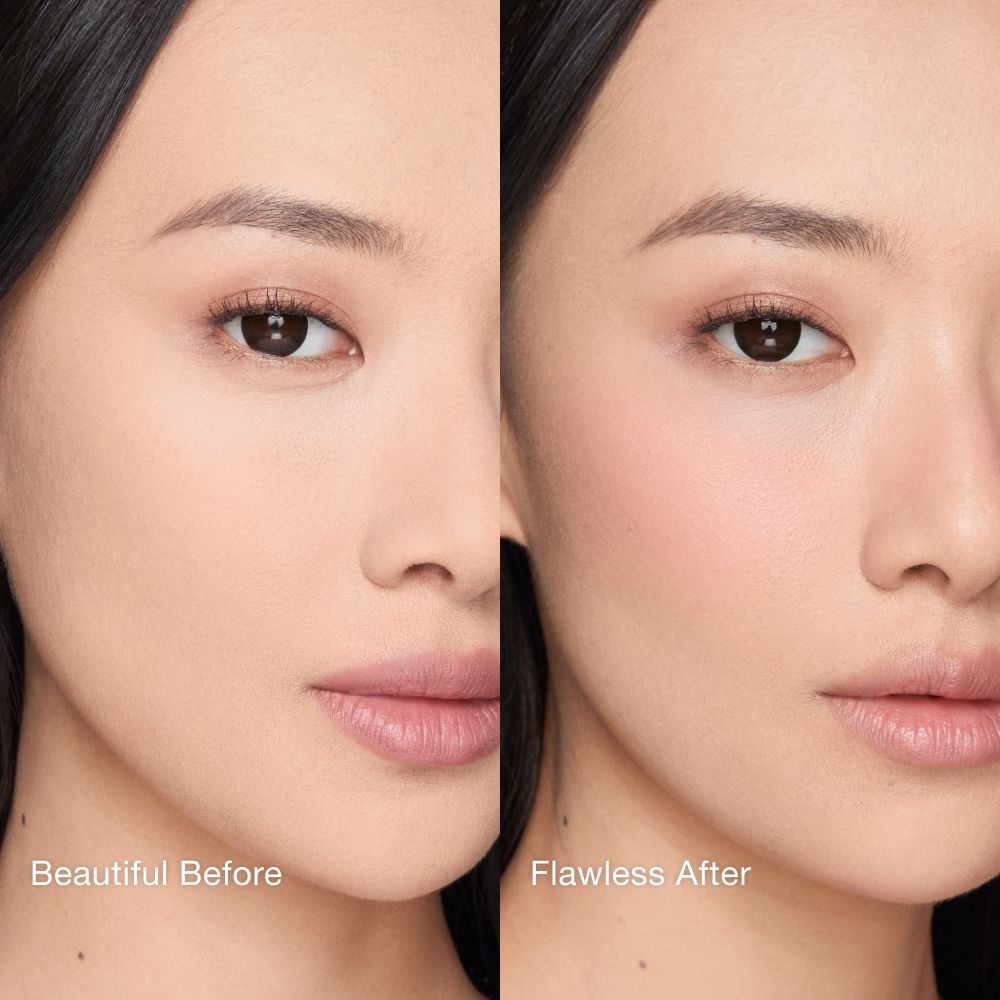 AIRbrush Blush Blur - Pillow Talk Before and After