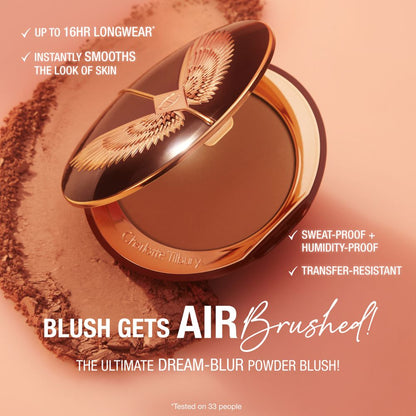 AIRbrush Blush Blur - Infographic Blush Gets Airbrushed Matte
