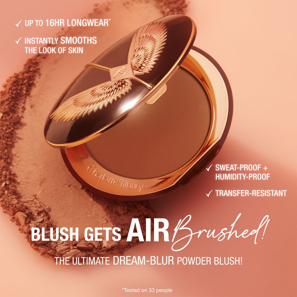 AIRbrush Blush Blur - Infographic Blush Gets Airbrushed Matte