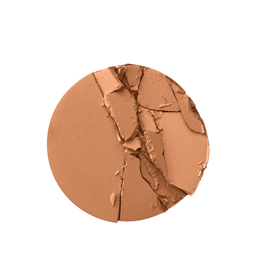 Swatch of a medium-brown powder bronzer.