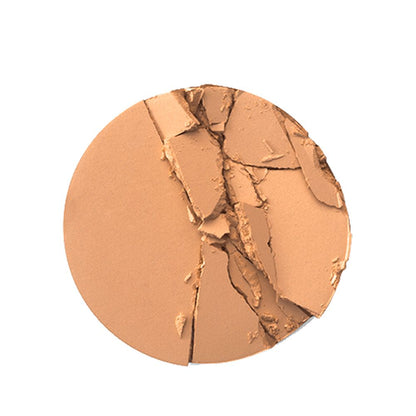 Swatch of a sandy brown powder bronzer.