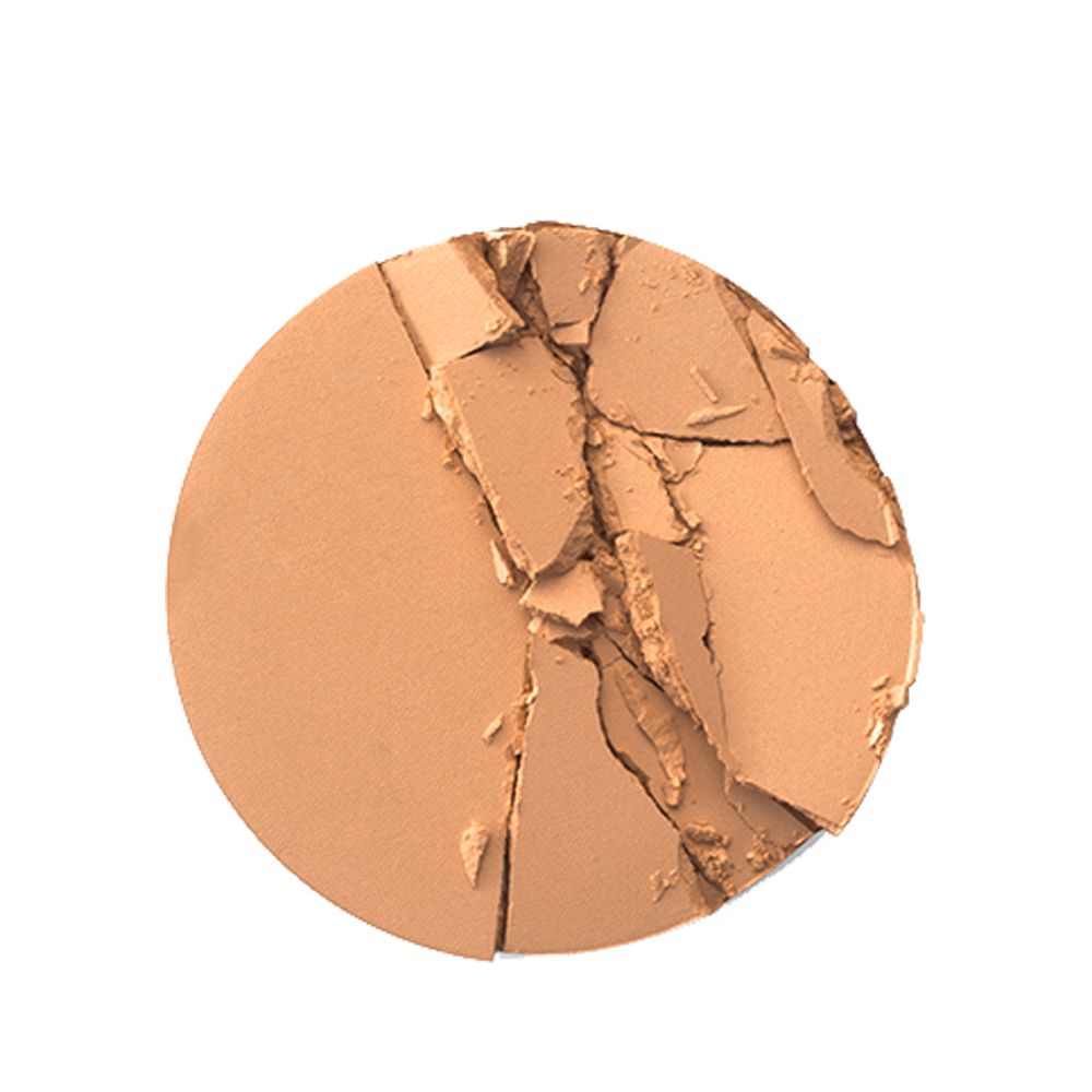 Swatch of a sandy brown powder bronzer.