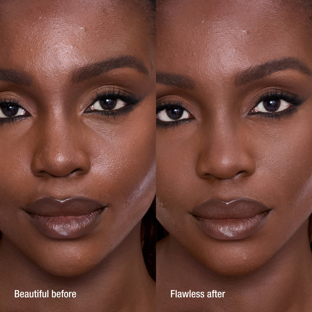 AIRBRUSH FLAWLESS FINISH POWDER - DEEP BEFORE AND AFTER