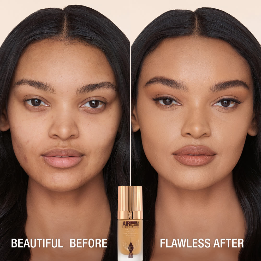 AIRBRUSH FLAWLESS FOUNDATION BEFORE AND AFTER 9 cool
