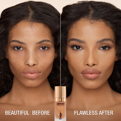 AIRBRUSH FLAWLESS FOUNDATION BEFORE AND AFTER 9 warm