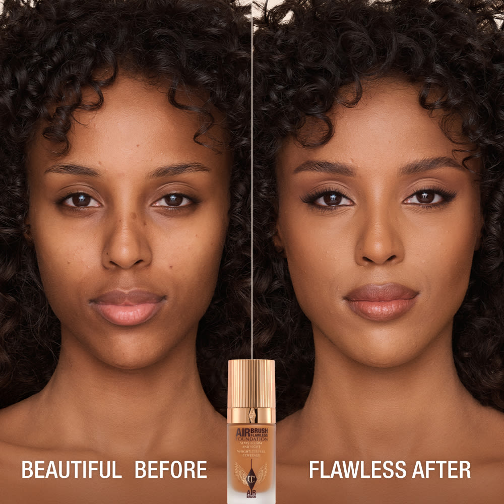 AIRBRUSH FLAWLESS FOUNDATION BEFORE AND AFTER 12 cool