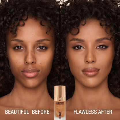 AIRBRUSH FLAWLESS FOUNDATION BEFORE AND AFTER 12 cool