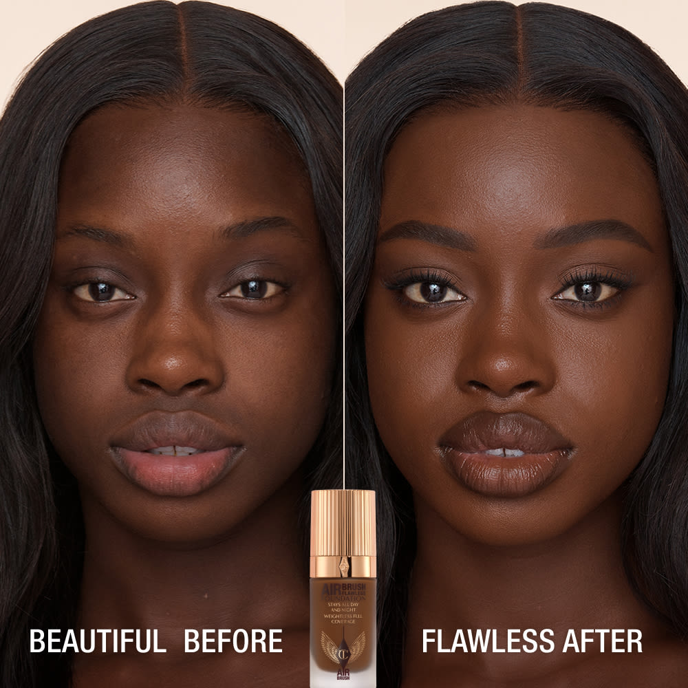 AIRBRUSH FLAWLESS FOUNDATION BEFORE AND AFTER 16 cool