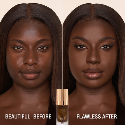 AIRBRUSH FLAWLESS FOUNDATION BEFORE AND AFTER 16 neutral