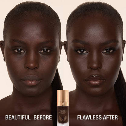 AIRBRUSH FLAWLESS FOUNDATION BEFORE AND AFTER 17 neutral