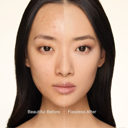 Loose Powder Blur Filter Translucent Before and After